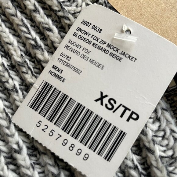 NWT Men's Roots Snowy Fox Zip Cardigan Sweater Jacket-Size Small - Picture 5 of 16